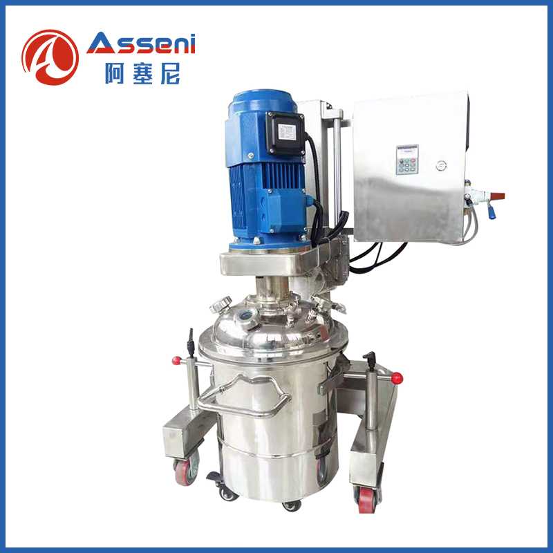 電動高速分散升降攪拌機(jī)攪拌罐帶刮壁變頻調(diào)速高剪切乳化機(jī)
