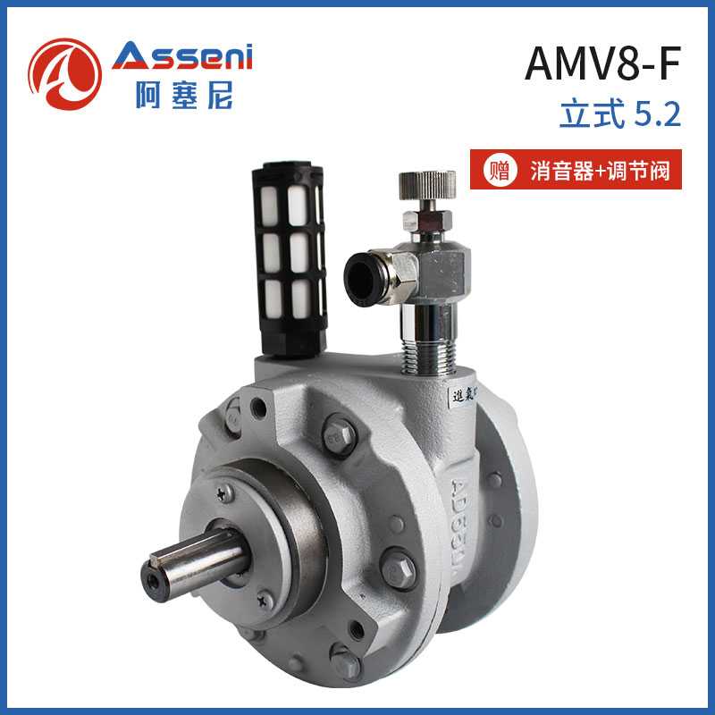 AMV8-F葉片式氣動馬達大扭矩高速減速馬達-無錫阿塞尼科技有限公司